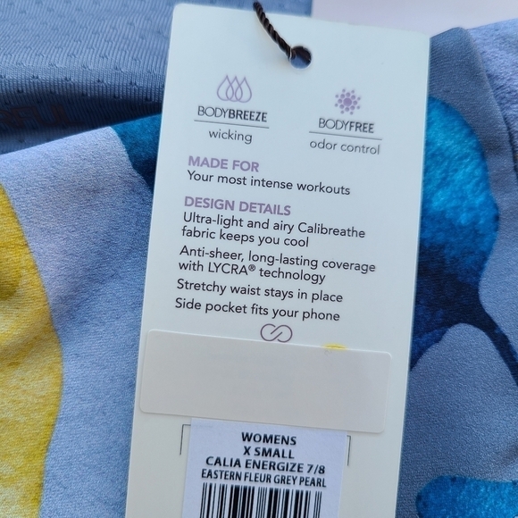 Calia Energize 7/8 Floral Leggings, Size XS - Picture 13 of 14